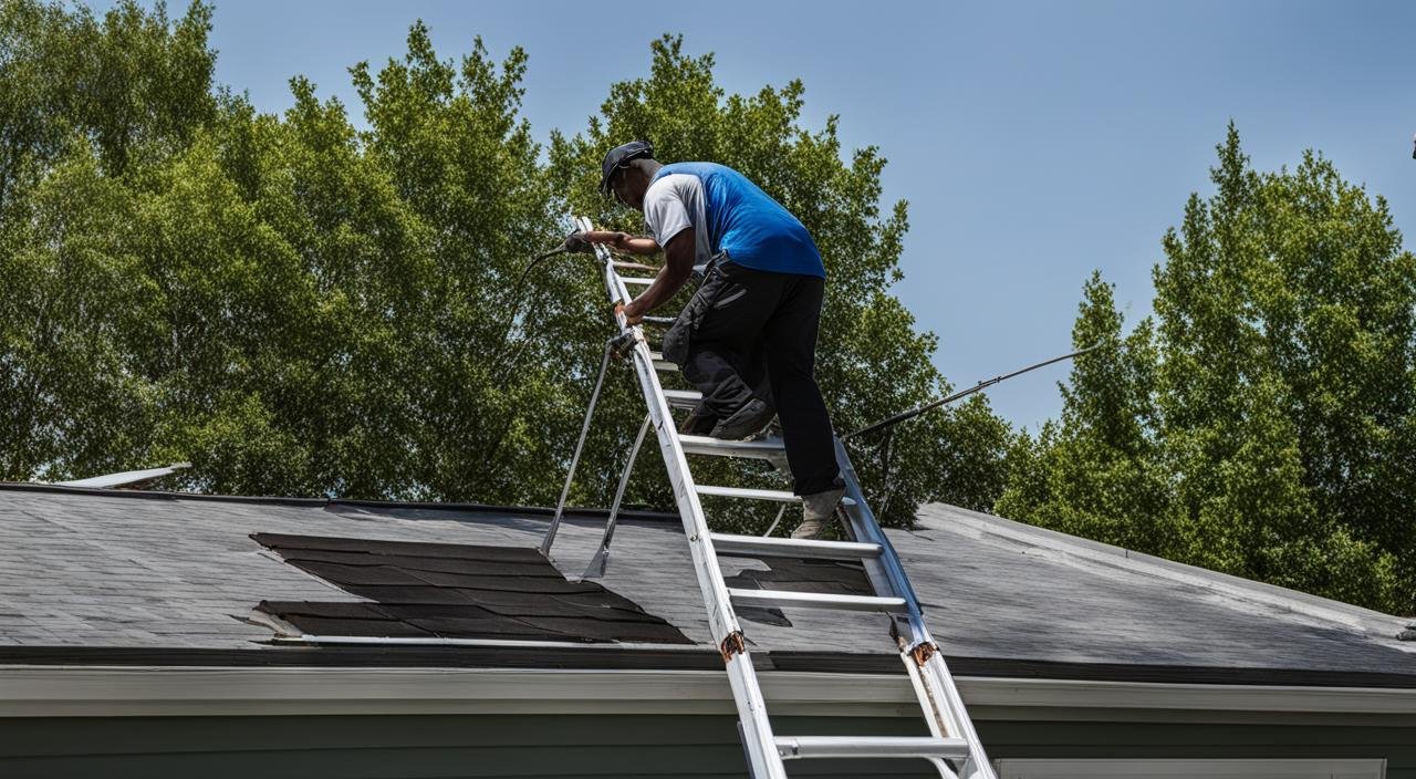 ladder safety tips for roofs with gutters