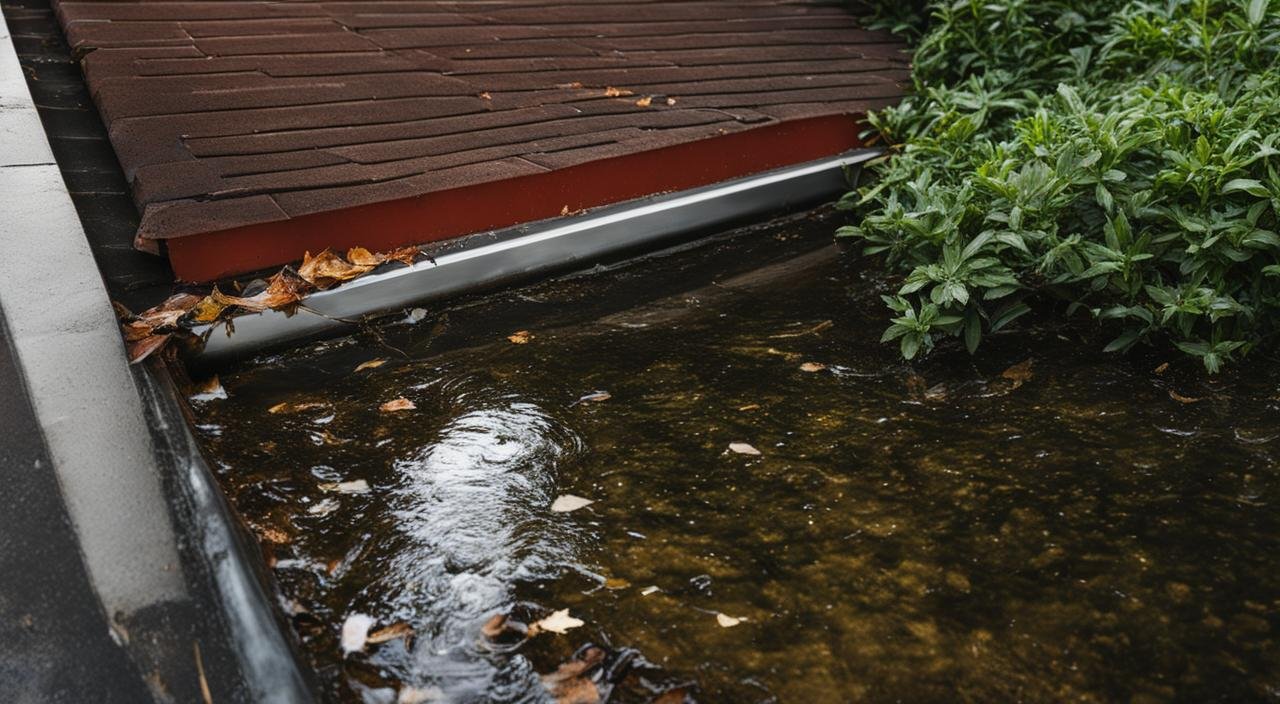 signs of a leaking gutter