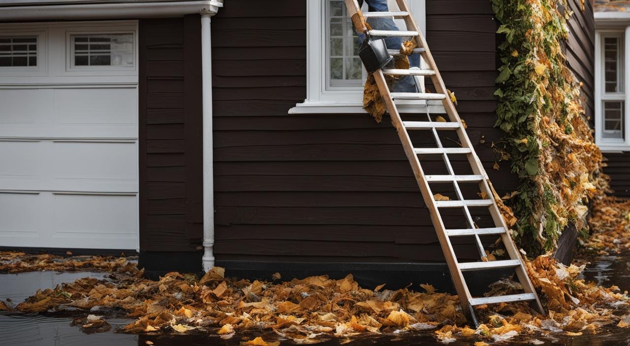 how to get water out of gutters