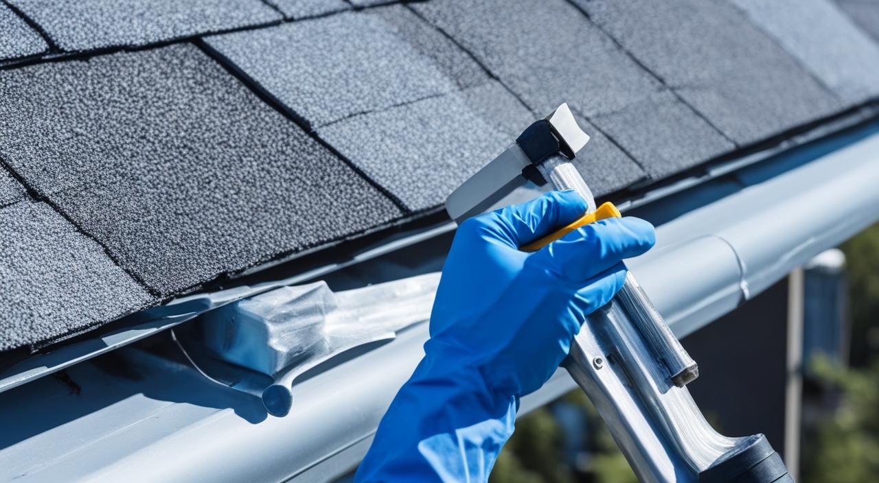 how to use gutter sealant